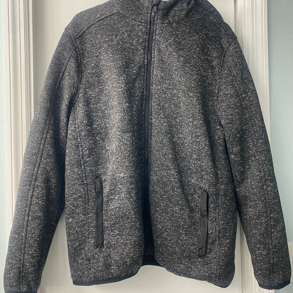 Apt. 9 Men's Charcoal Zip-Up Sweater